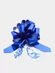 Синий бант "Шар"  для подарка