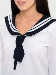 Белый косплей костюм японской школьницы