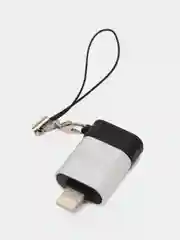 Серый адаптер OTG Lightning для iPhone переходник Type-C / Micro / Ligtning iPhone