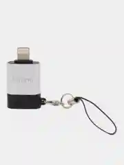 Серый адаптер OTG Lightning для iPhone переходник Type-C / Micro / Ligtning iPhone