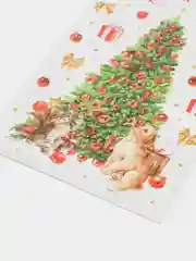 Алый наклейка новогодняя, интерьерная, на окно, 20 х 34 см