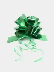Лесной зеленый бант "Шар"  для подарка