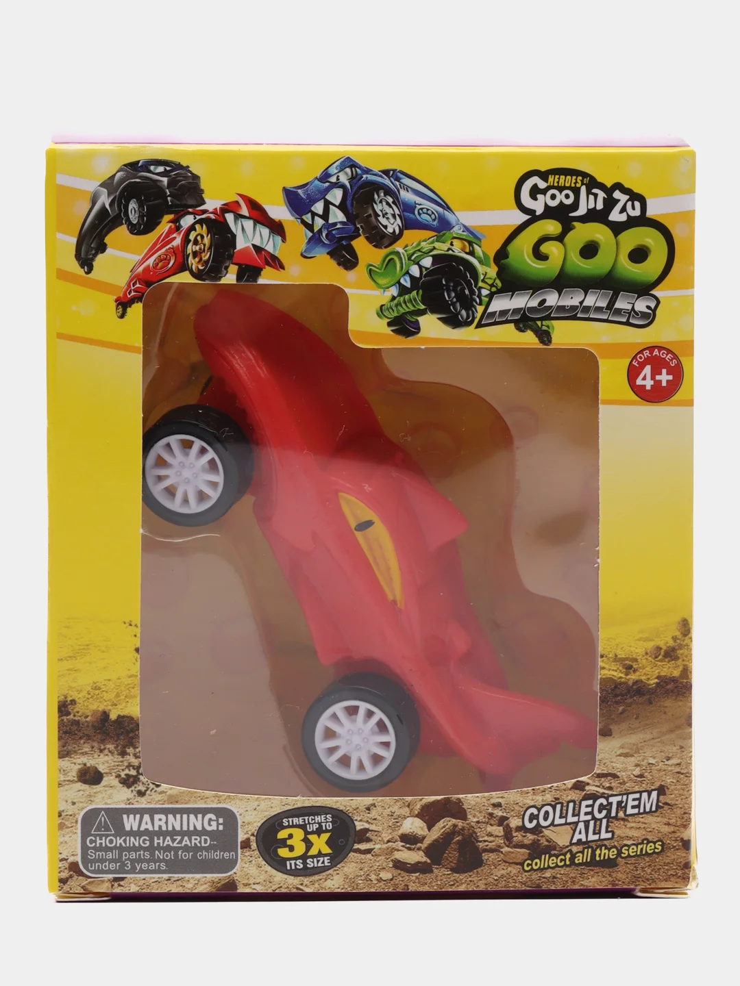 Красный гуджитсу тянущаяся машинка Goo mobiles