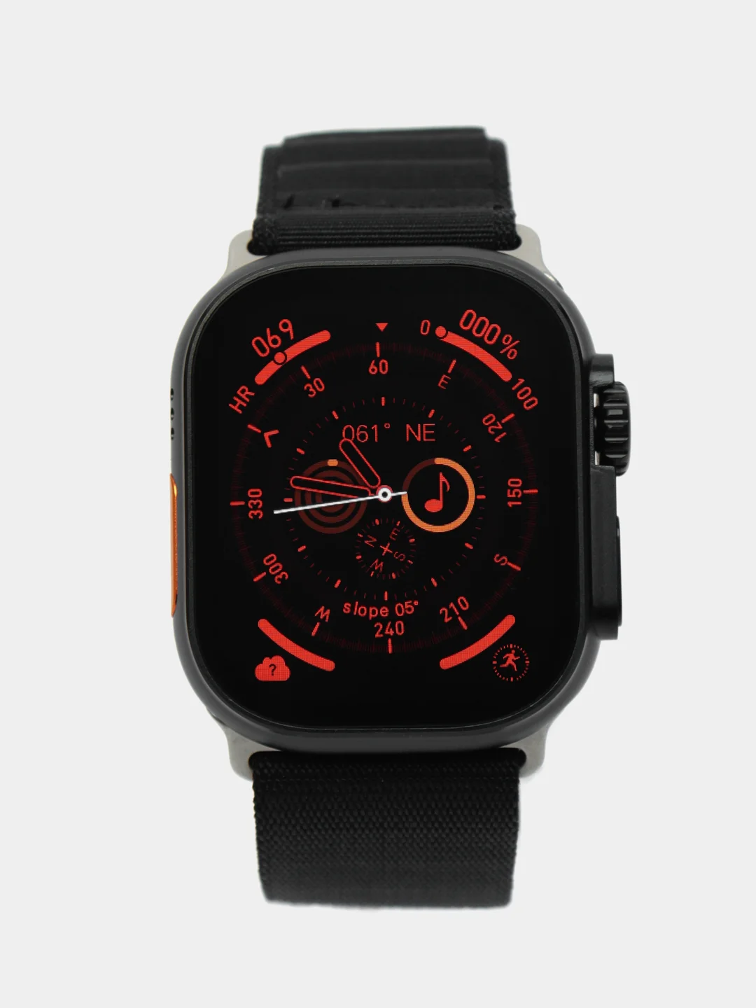 Черный умные смарт-часы Smart Watch HW9 Ultra Max, AMOLED дисплей, с поддержкой звонков и смс