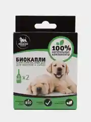 Био капли для животных от блох и клещей "ПИЖОН Premium" для собак, до 40 кг, 2х2 мл