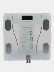 Белый умные напольные весы, с индексом массы тела, с Bluetooth