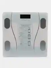 Белый умные напольные весы, с индексом массы тела, с Bluetooth