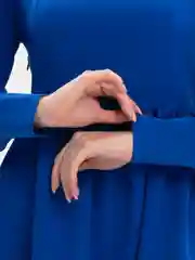 Синий платье женское повседневное