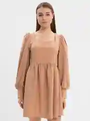 Бежевый платье женское повседневное