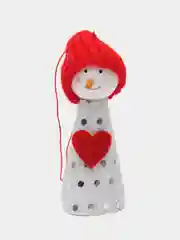 Белый елочные игрушки, новогодние игрушки на елку "Снеговик", елочное украшение