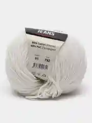Молочный пряжа YarnArt Jeans (ЯрнАрт Джинс)
