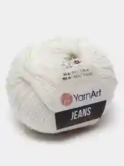 Молочный пряжа YarnArt Jeans (ЯрнАрт Джинс)