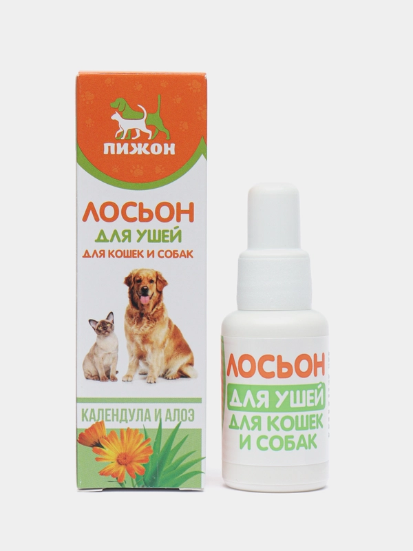 Лосьон для ушей "Пижон" для кошек и собак, 30 мл