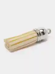 Бежевый кожаные кисточки для брелков и украшений (бахрома)