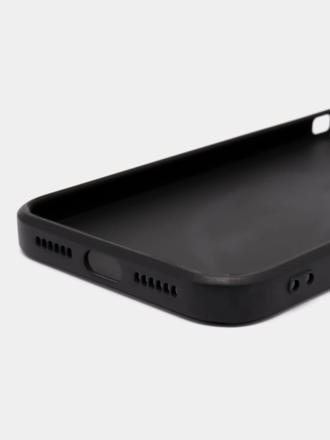 Черный чехол для iPhone 11, 12, 13, 14 с принтом, с защитой камеры