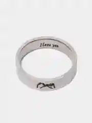 Серебряный кольцо на Новый Год "I love you", "Я люблю тебя"