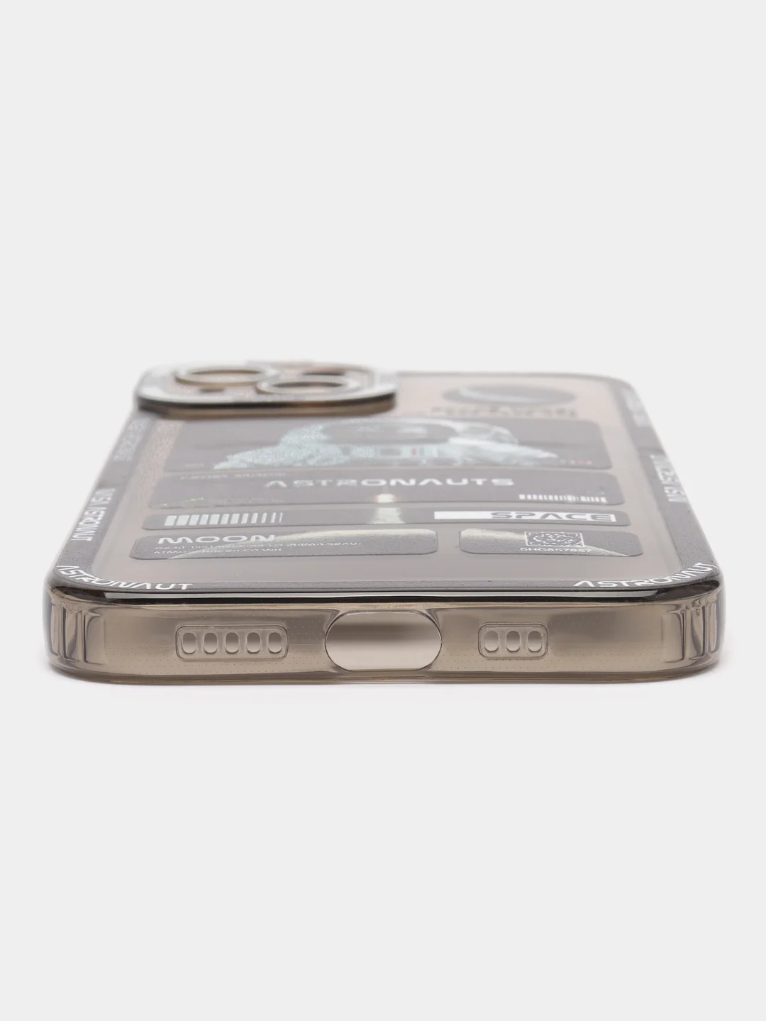 Белый чехол для iPhone 11 12 13 14 Pro Max с принтом с защитой камеры космос астронавт айфон