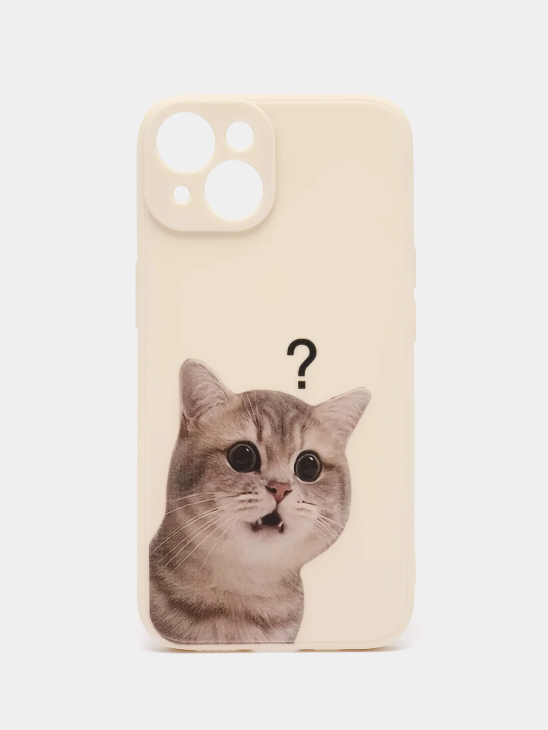 Молочный чехол для iPhone 11, 12, 13, 14, с принтом, с защитой камеры
