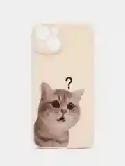 Молочный чехол для iPhone 11, 12, 13, 14, с принтом, с защитой камеры