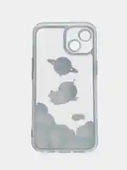 Пурпурный чехол для iPhone 11 12 13 14 Pro Max с принтом с защитой камеры космос астронавт айфон