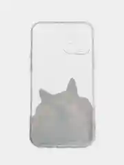 Прозрачный чехол для iPhone 11 12 13 14 Pro Max mini 7 8 X XS XR с принтом коты прозрачный