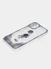 Лавандовый чехол для iPhone 11 12 13 14 Pro Max с принтом с защитой камеры космос астронавт айфон