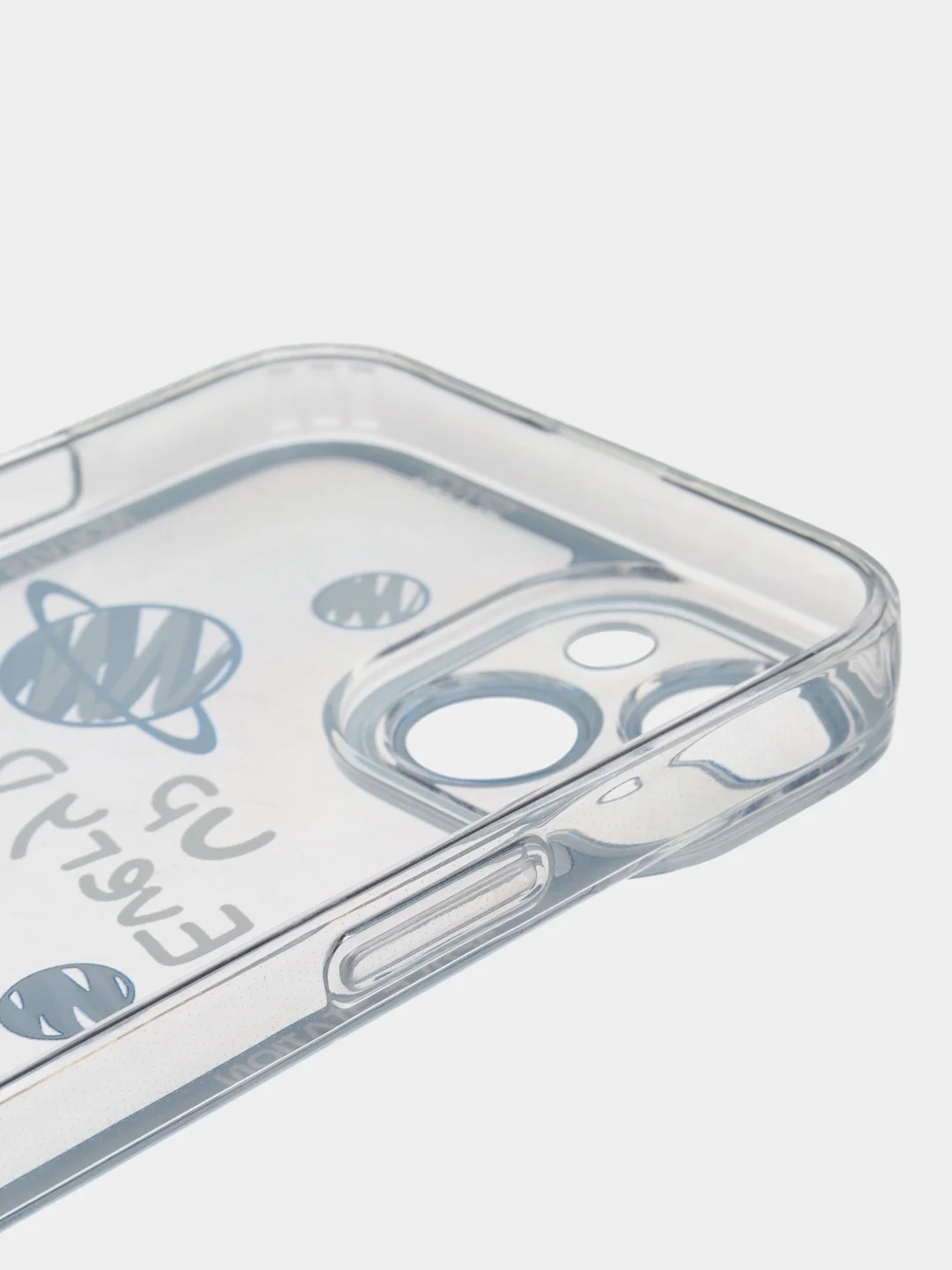 Светло-синий чехол для iPhone 11 12 13 14 Pro Max с принтом с защитой камеры космос астронавт айфон