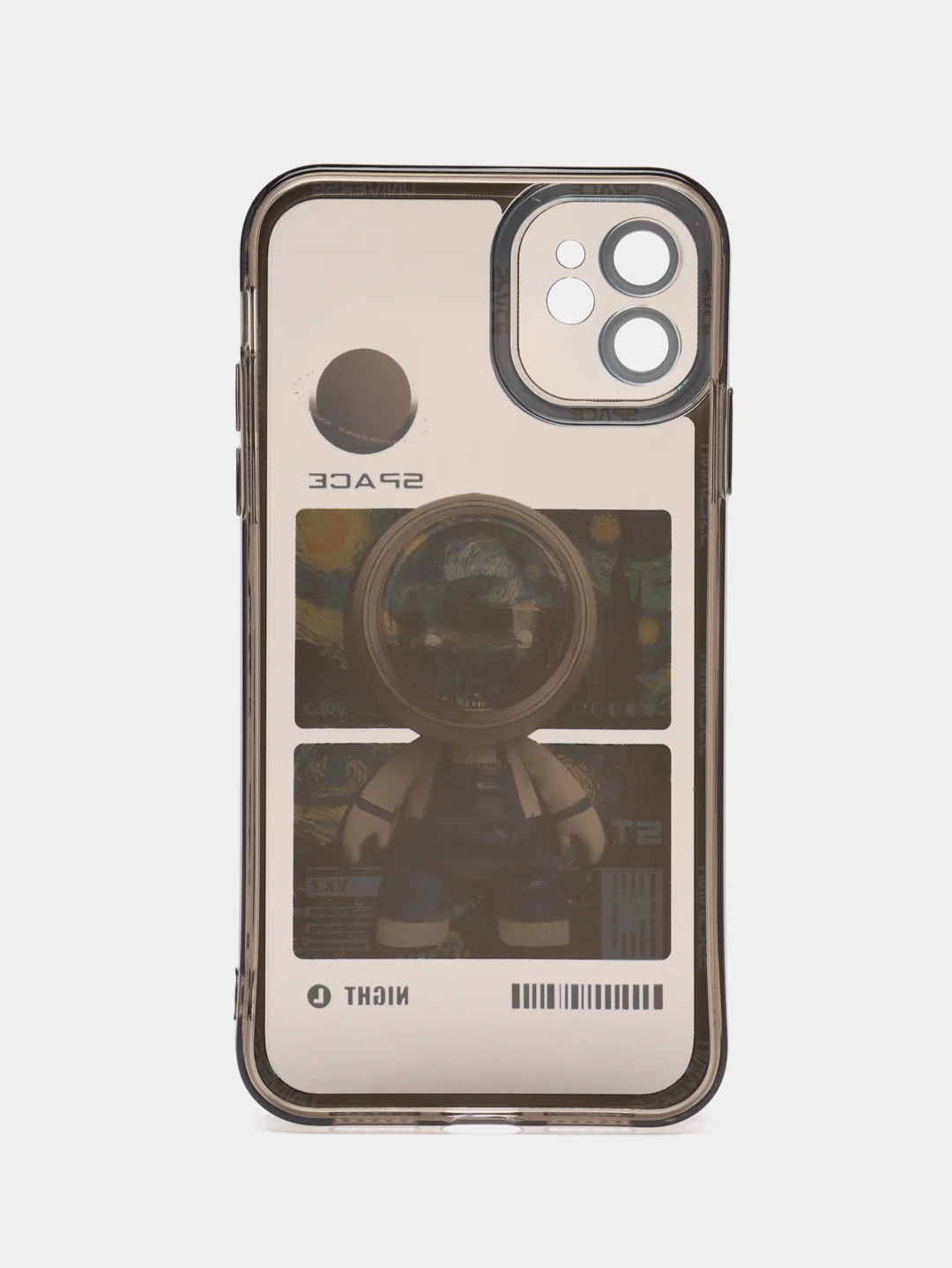 Лазурный чехол для iPhone 11 12 13 14 Pro Max с принтом с защитой камеры космос астронавт айфон