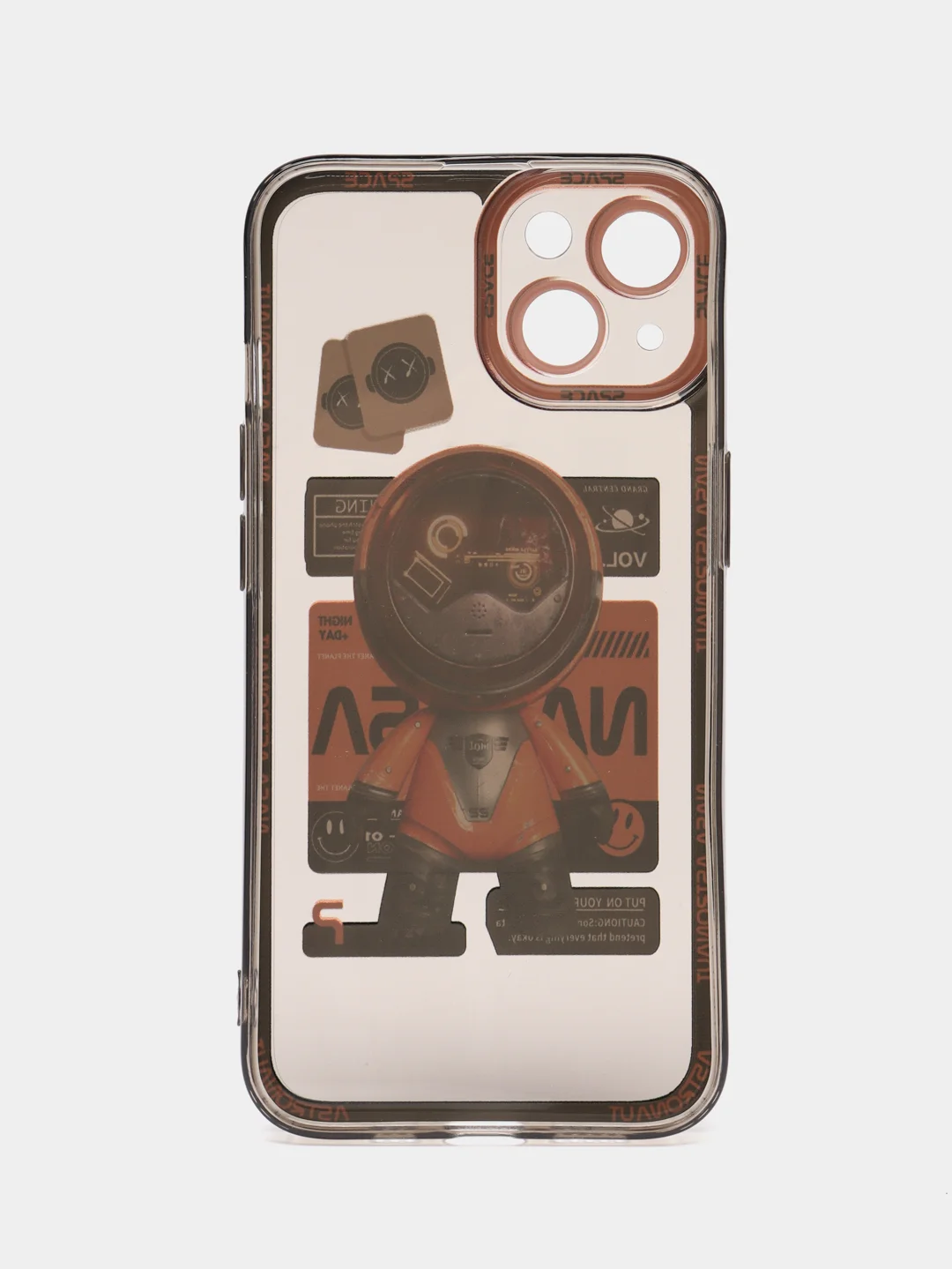 Коралловый чехол для iPhone 11 12 13 14 Pro Max с принтом с защитой камеры космос астронавт айфон