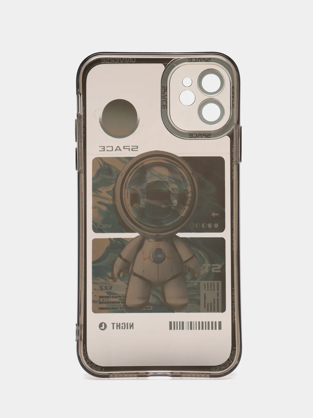 Мятный чехол для iPhone 11 12 13 14 Pro Max с принтом с защитой камеры космос астронавт айфон