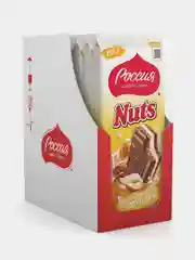 Шоколад молочный NUTS с солёной карамельной начинкой, фундуком и нугой, 200г