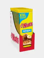 Молочный шоколад NUTS с фундуком и начинкой, 2XL-формат, 180гр