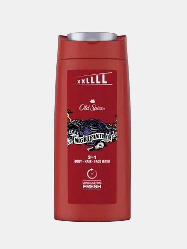 Мужской гель для душа + шампунь 3в1 OLD SPICE Night Panther 675мл