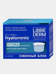 Гиалуроновый крем дневной Librederm Eco-refill, сменный блок, ультраувлажняющий, 50 мл