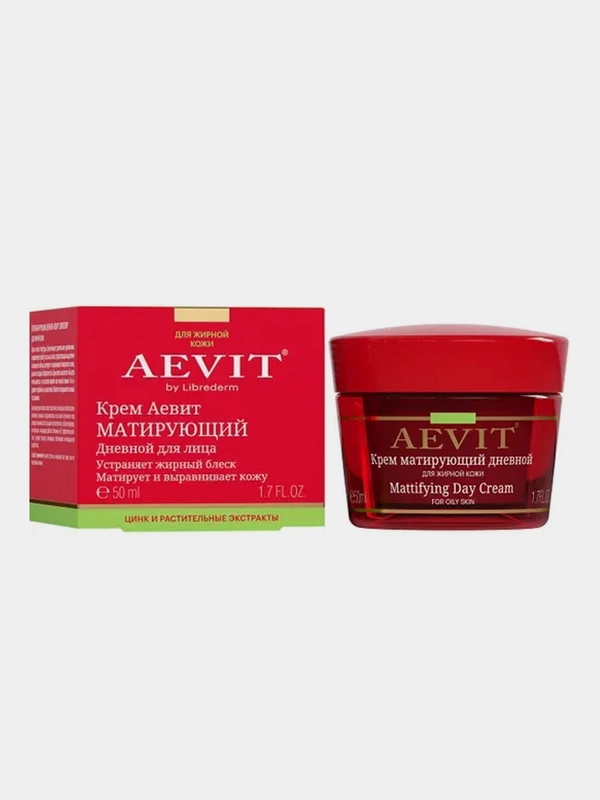 Дневной крем для лица AEVIT BY LIBREDERM матирующий, 50 мл