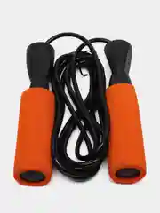 Оранжевый скакалка спортивная, скакалка для тренировок 0,4см x 2,8м, рукоять 13см
