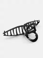Серебряный краб для волос, металлический, 11*5 см