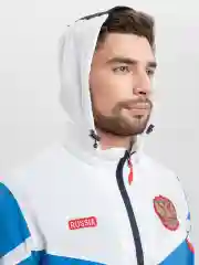 Белый ветровка мужская Russia/ Россия, спортивная куртка мужская / костюм верх