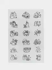Переводные татуировки ZATATTOO "Новый Год"