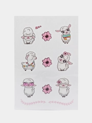 Переводные татуировки/ZATATTOO/Ламы/временные/тату/переводки