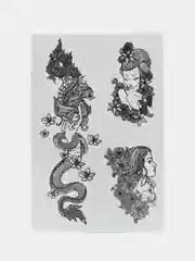 Переводные татуировки/ZATATTOO/Фэнтэзи/временные/тату/переводки