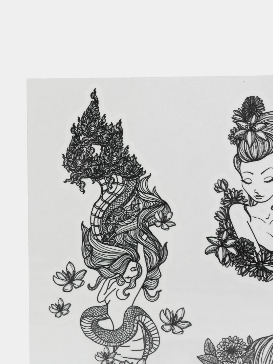 Переводные татуировки/ZATATTOO/Фэнтэзи/временные/тату/переводки
