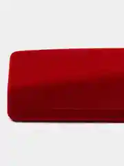 Футляр бархатный под браслет / цепочку / часы "Пенал", 21,5 x 4 х 2,5, цвет красный, вставка белая