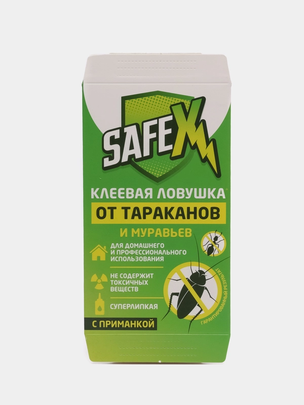 Клеевая ловушка с приманкой, SAFEX, от тараканов и муравьев, домик 1 шт