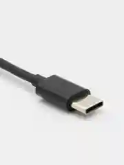 Черный переходник для наушников с Type-C на mini jack 3,5 мм