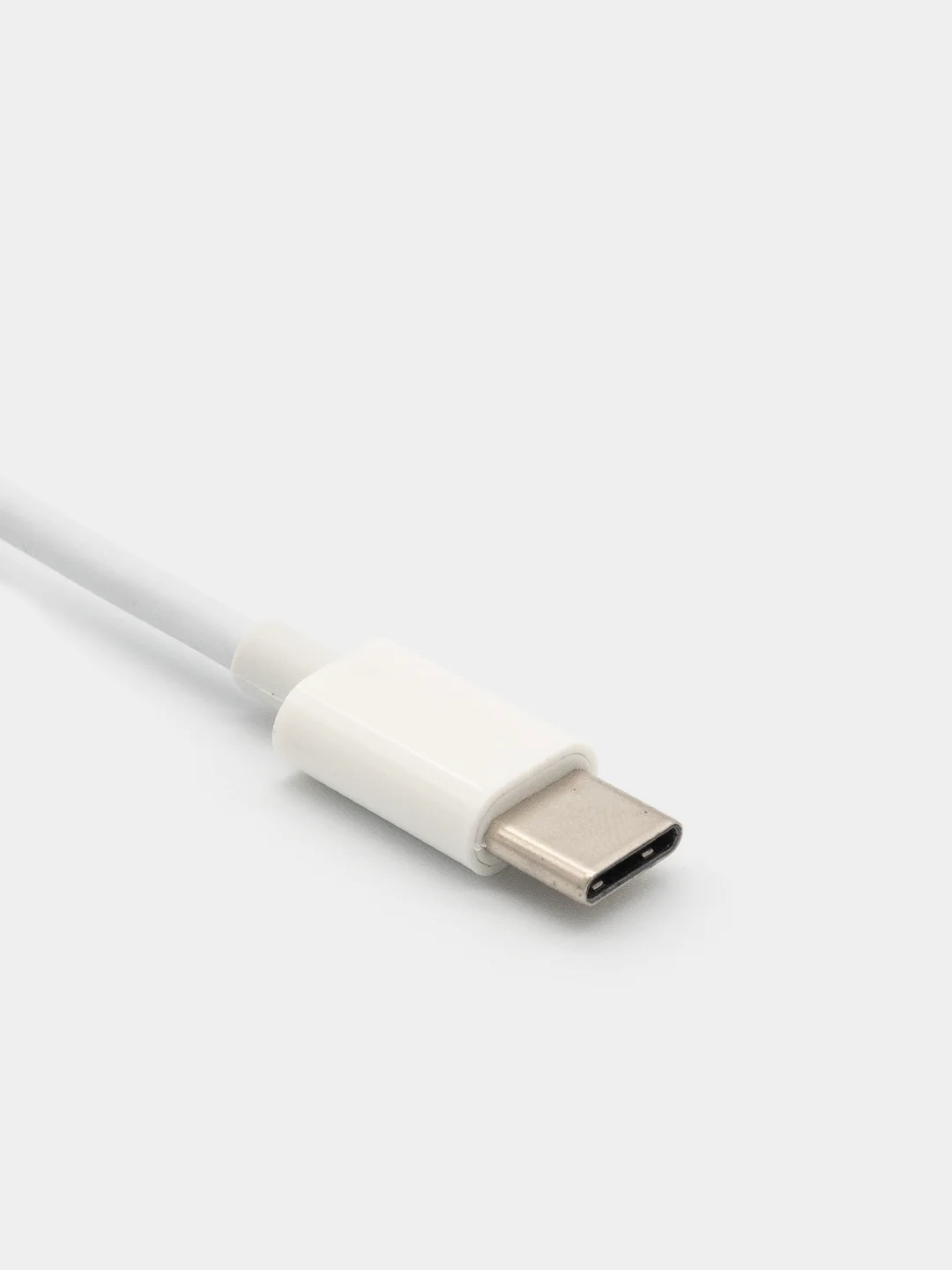 Белый переходник для наушников с Type-C на mini jack 3,5 мм