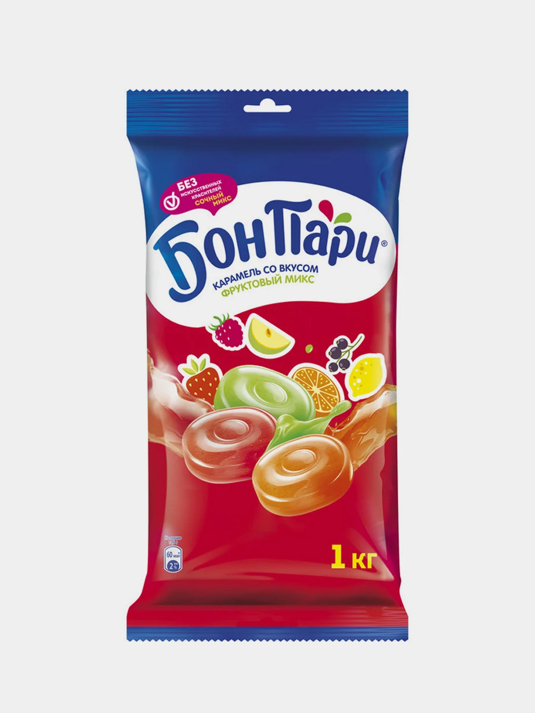 Фруктовые леденцы Бон Пари Фруктовый микс, Ассорти, 1 кг