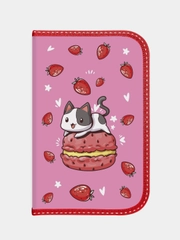 Пенал Schoolformat STRAWBERRY CAT, 1 секция, 1шт