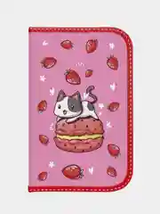 Пенал Schoolformat STRAWBERRY CAT, 1 секция, 1шт