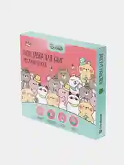 Подставка для книг Schoolformat МИЛЫЕ МЕДВЕЖАТА, металл, розовая, 1 шт